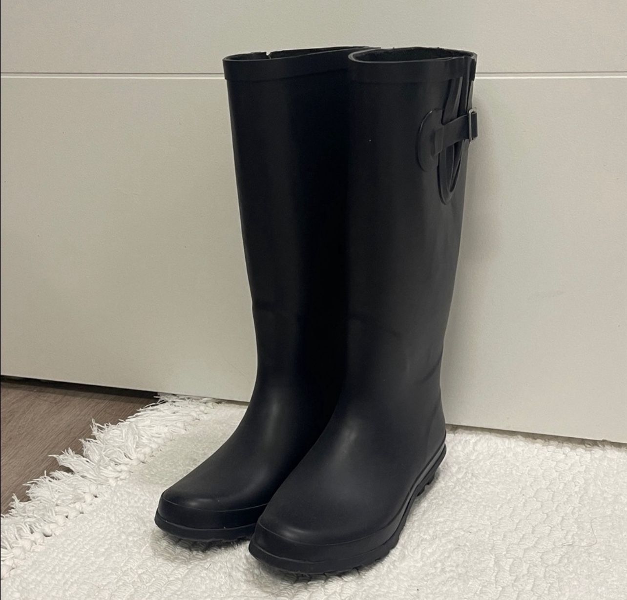 Navy Blue Rain Boots - Size 6 - Originally $39.95