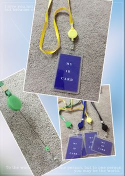 ID holder and necklace stretchable