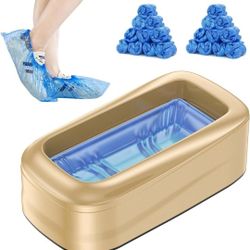 Upgraded Large Automatic Shoe Cover Dispenser, Waterproof & Non-Slip with 200 Disposable Covers, Fits Men’s Shoes to Size 12, Heavy Duty for Home