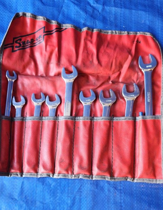 9 PC SNAP-ON Metric Combination Wrench Set