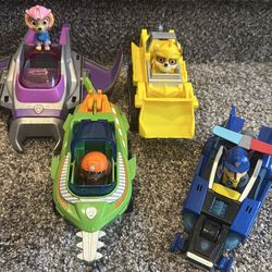 Paw Patrol Vehicle Lot of 4