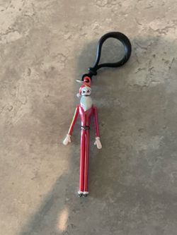 Nightmare Before Christmas Santa Jack Skellington In Motion Bag Clip
