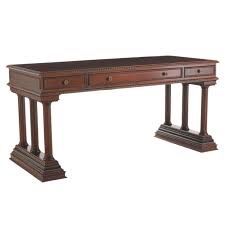 Bombay Company Glass Top Pedestal Desk