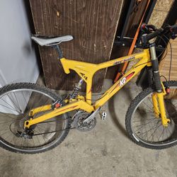 K2 Flying Monkey Mtn Bike Full Suspension 