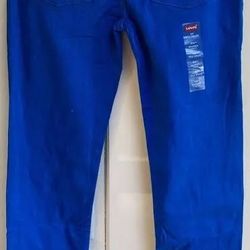 New Levi Strauss 510 Boy Stretch Skinny Fit Straight Leg Blue Pants 16