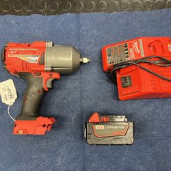 Milwaukee 1/2” Impact Wrench With Aftermarket Battery And Charger (2767-20)