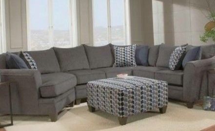 Sectional Sofa with Plush Pillows