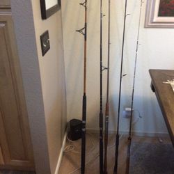 5 Vintage Fishing Rods