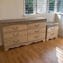 Dresser And A Side Table 