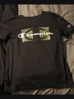 Youth Champion Graphic Logo T-Shirt Black