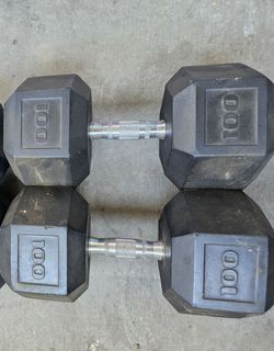 Dumbbells 100lbs (2)