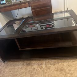 Rectanglular Cherry Wood Coffee Table