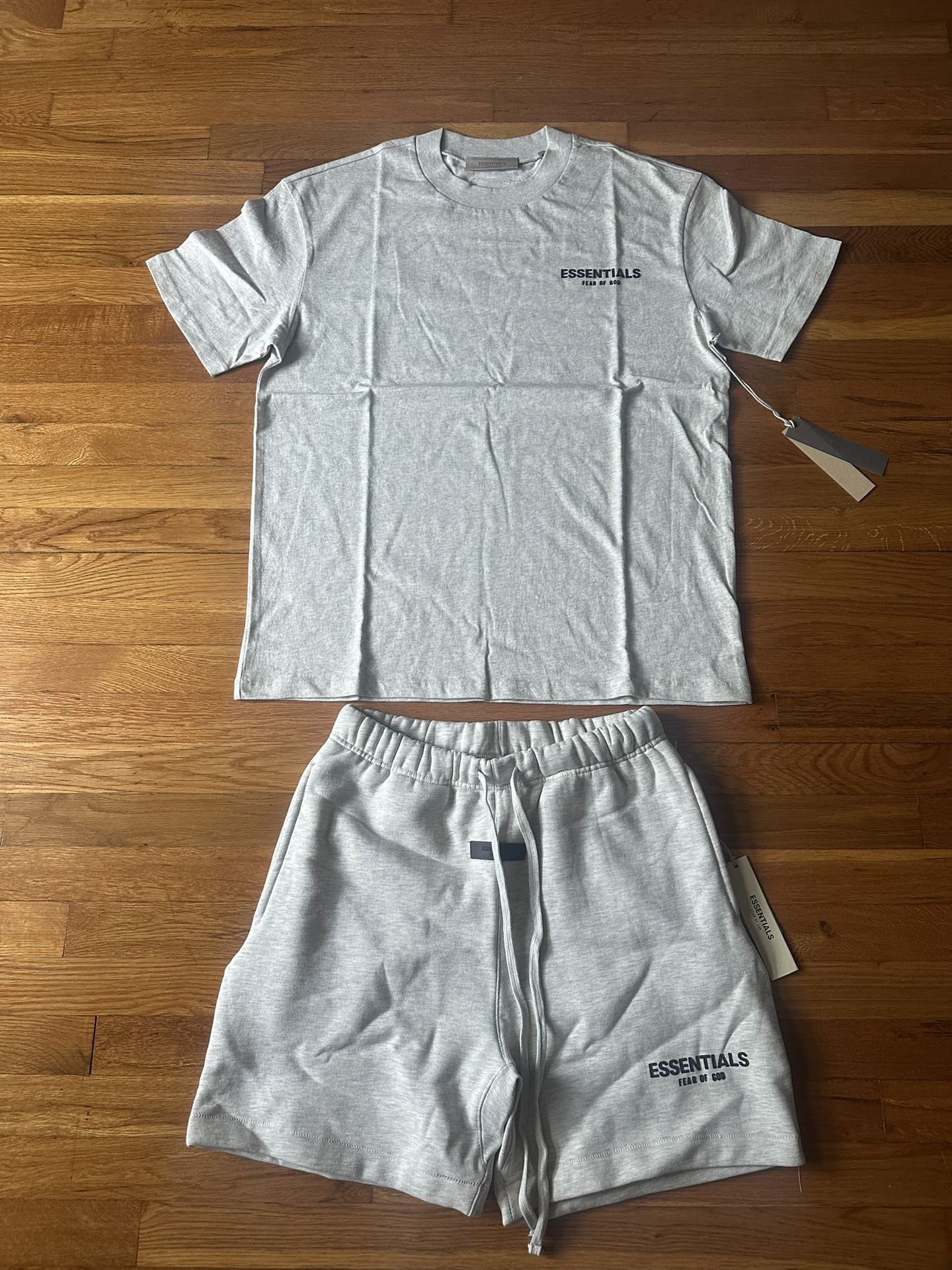 Essentials Light Oatmeal Set (T-Shirt and Short) SIZES XS-XL
