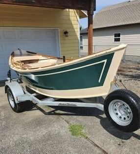 Renovated Drift Boat and Baker Trailer