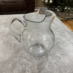 Clear Glass Pitcher