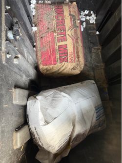 Free 60 pound bags of cement 2