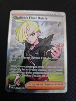 Pokémon Card - Gladion's Final Battle 108/084 Full Art Ultra Rare (Pitch Black)