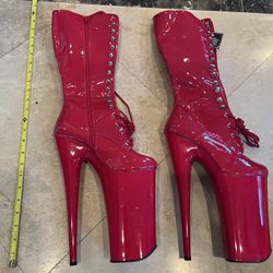 Extreme Red Pleaser Boots….