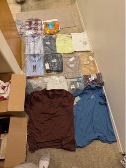 Abercrombie & Fitch/Banana Republic, a YPB, YOUNG LA, Joseph A Bank,Brand new T shirts & Joggers with 2 dress shirts and a Flannel.