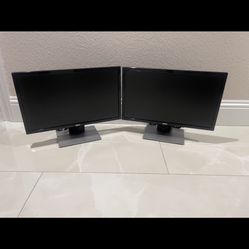 DELL 24 Inch (2) Monitors