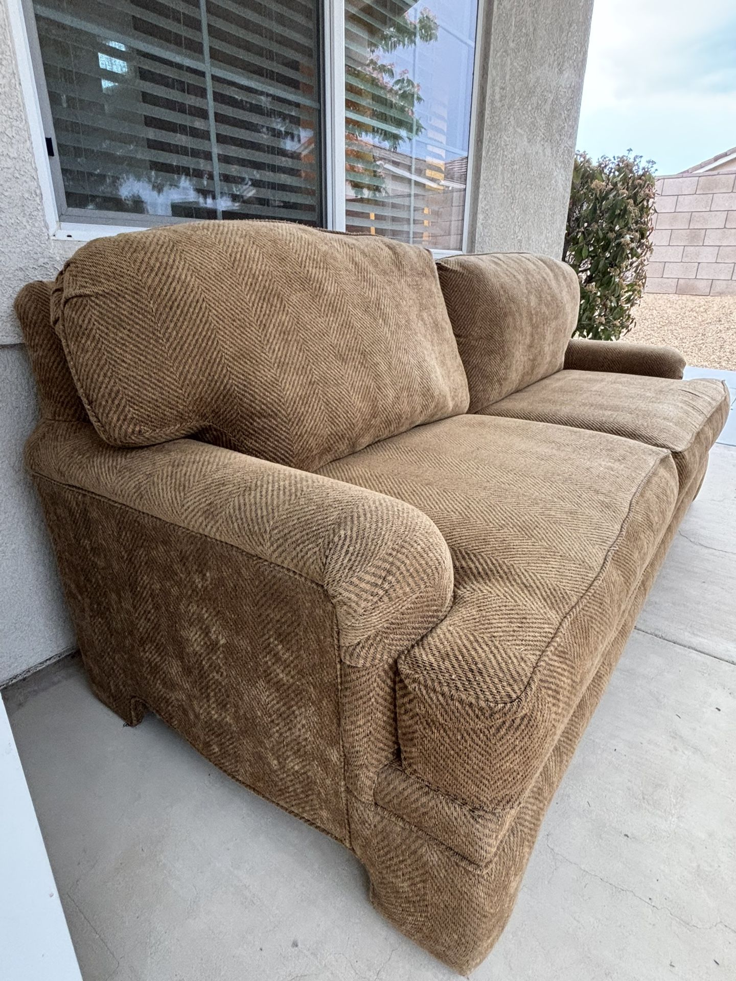 Large Comfy Brown / Tan Couch