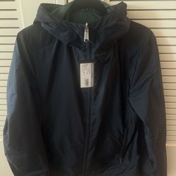 Prada reversible blouson rainjacket Size : 48 Prada Men (Small) Night Blue Green