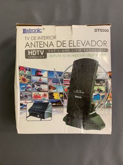 Luxtronic DT5000 Indoor Digital TV Antenna HDTV VHF UHF FM Signal Booster Boxed