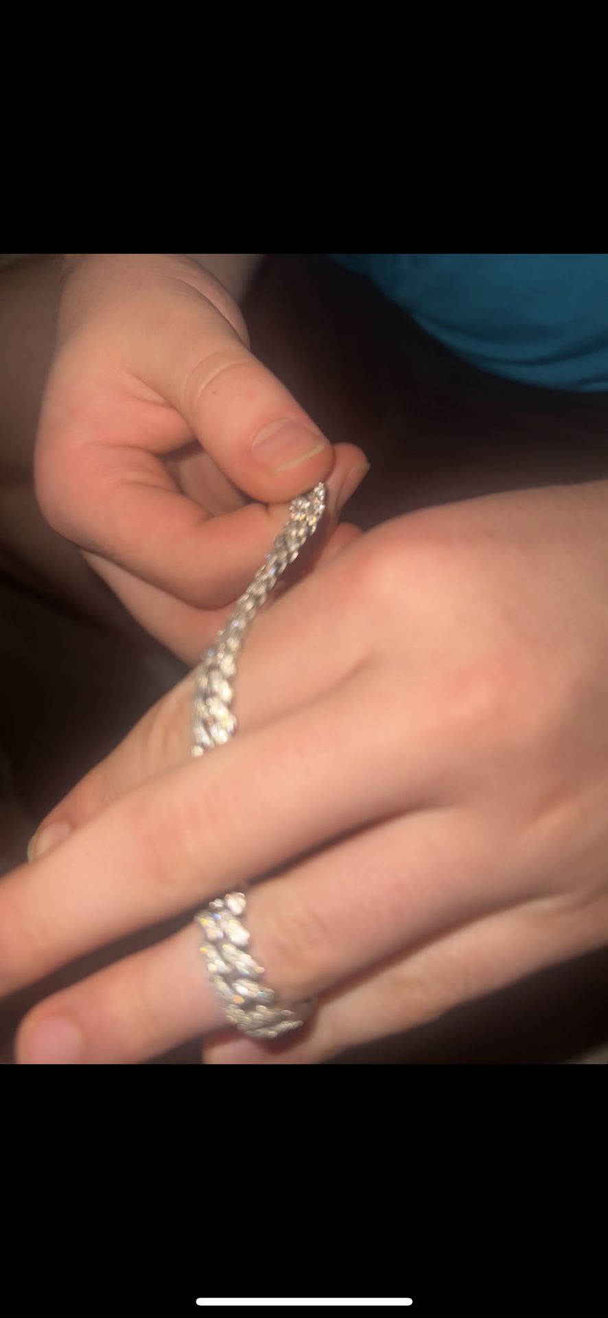 Iced Out Cuban Bracelet — Fully Bust Down