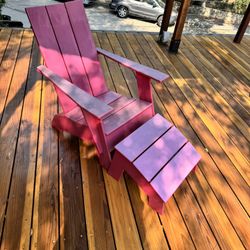 LOLL Designs Adirondack Flat Chair And Ottoman 