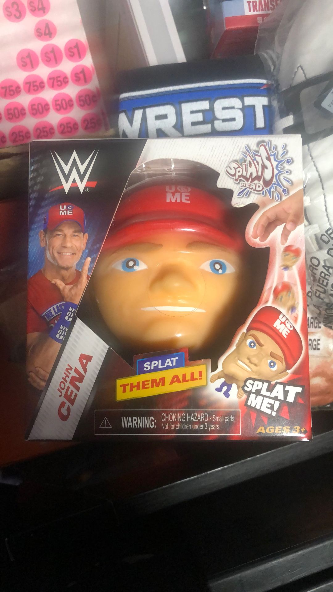 WWE Black t-Shirt And Squishy Head