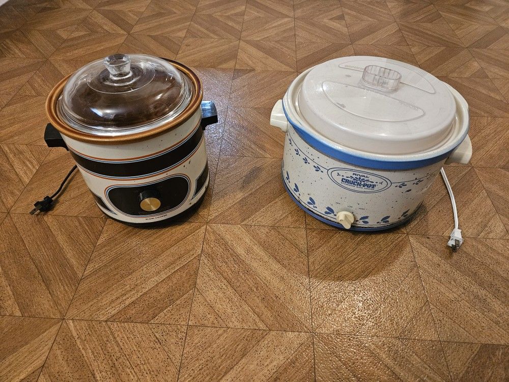 Vintage Crock Pots by Rival