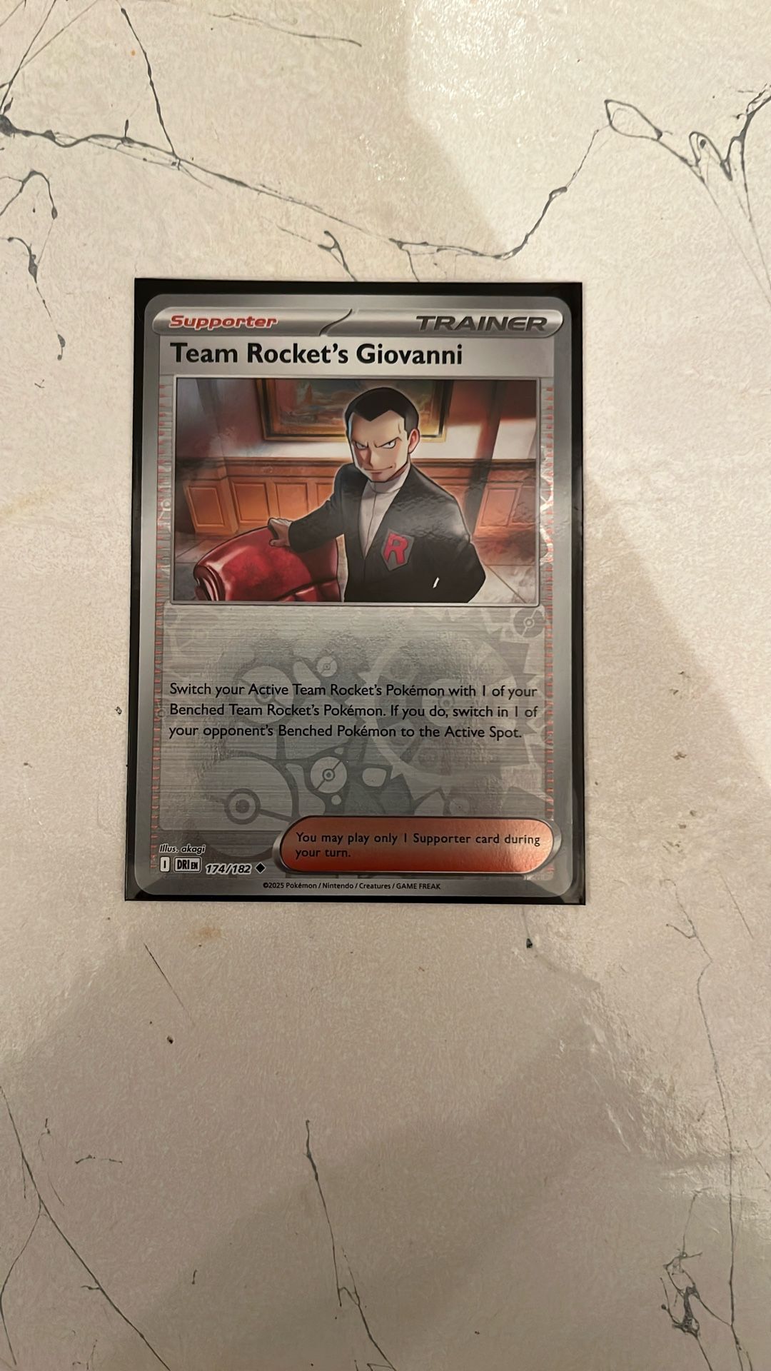 Team Rocket's Giovanni Pokemon • Destined Rivals Uncommon • 174/182