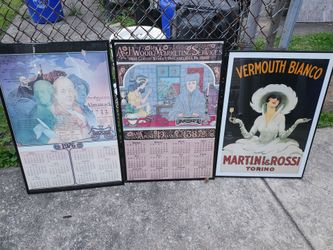 Framed Print Art Lot of 3