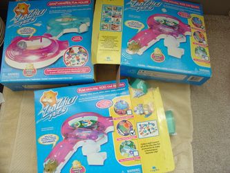 LOT OF 3 Vintage Zhu Zhu Pets ADD ON ROOMS SETS AGE 3+ Kids Play!