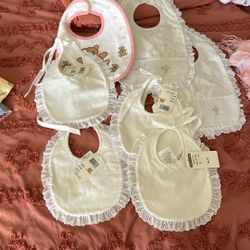 Baby Girl Bibs