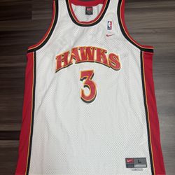 Nike Shareef Abdur-Rahim #3 Atlanta Hawks Stitched NBA Jersey Length +2 Men’s L 