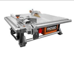Rigid 7 inch wet tile saw