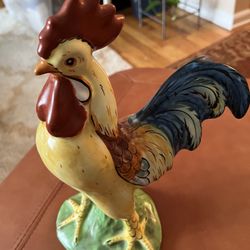 ITALIAN HAND PAINTED CERAMIC ROOSTER