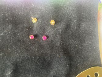 ruby's in 12k gold