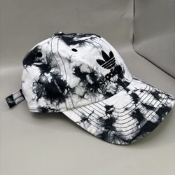 Adidas Black and White Tie-Dye Baseball Cap