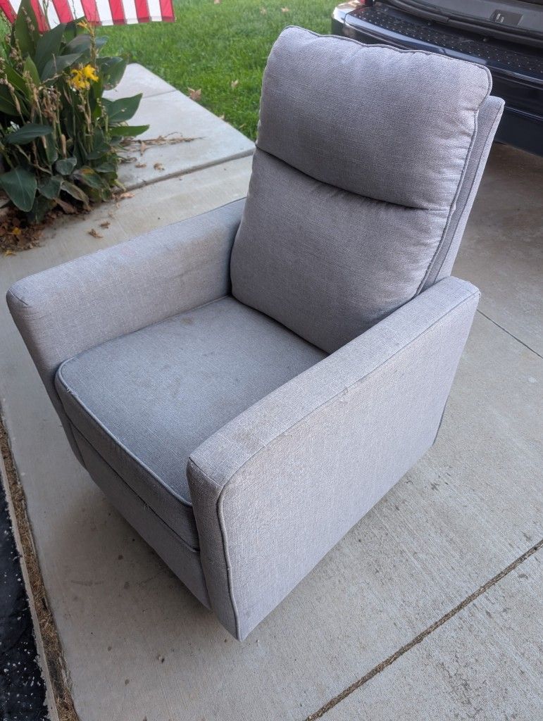 Light Grey Nursery Chair