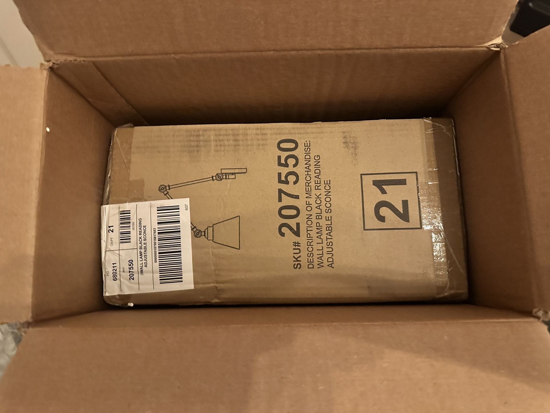 Black Wall Lamp Sconce (two)