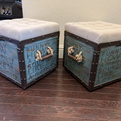 Eric Church Highway To Home Heartland Falls storage ottoman.  