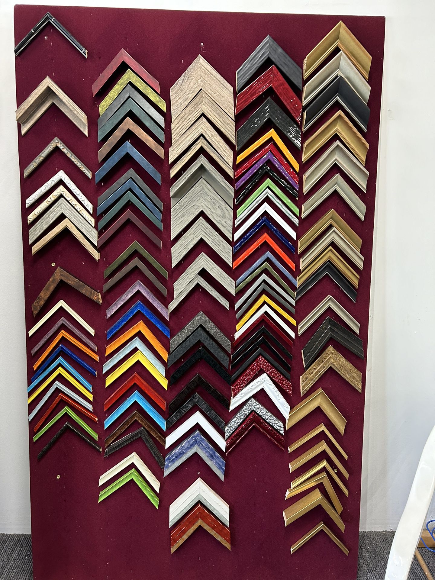 Picture Frame Samples Chevron Pattern