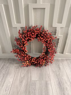 Autumn Red Berry Wreath