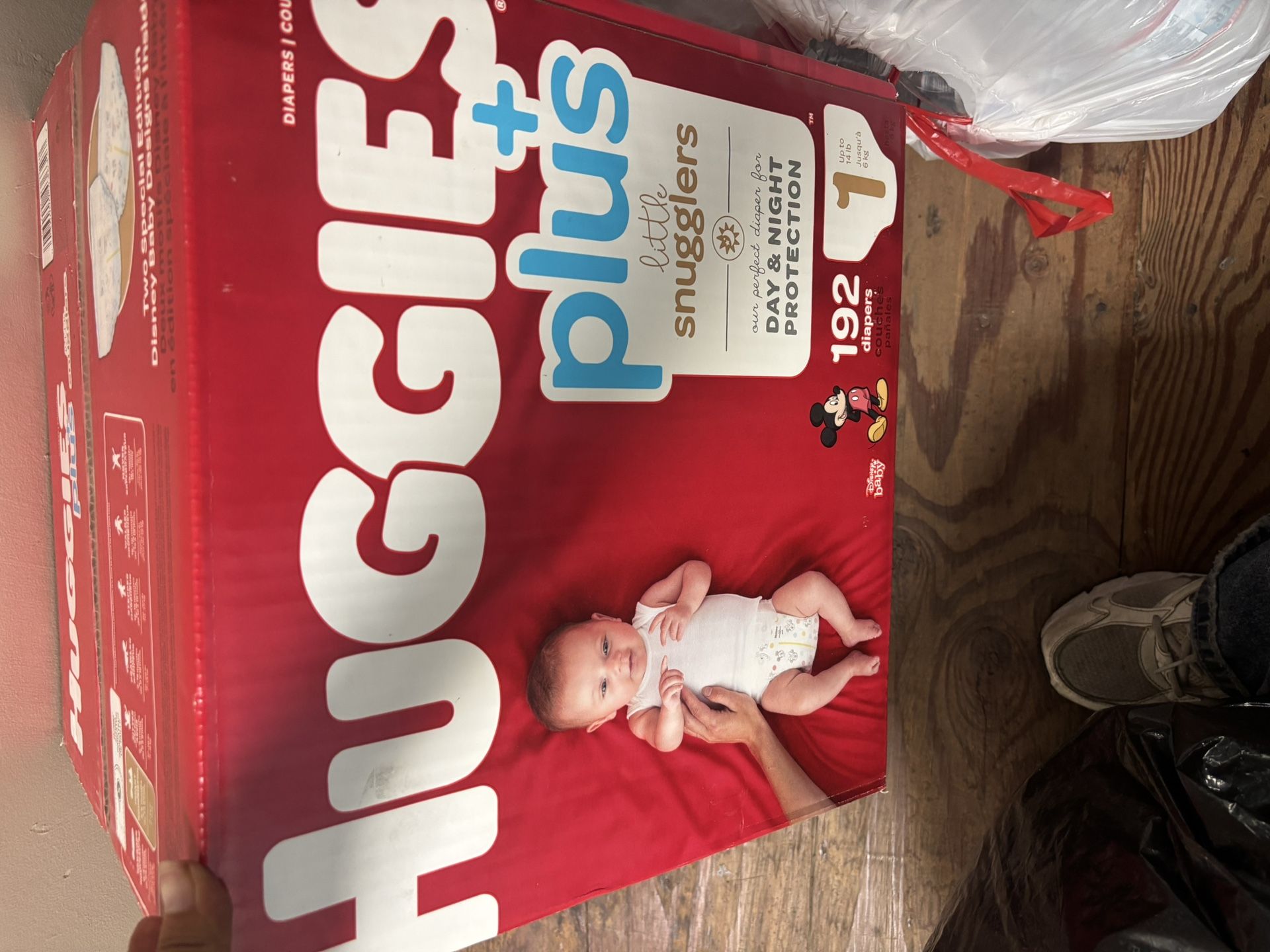 Unopened Huggies Diapers