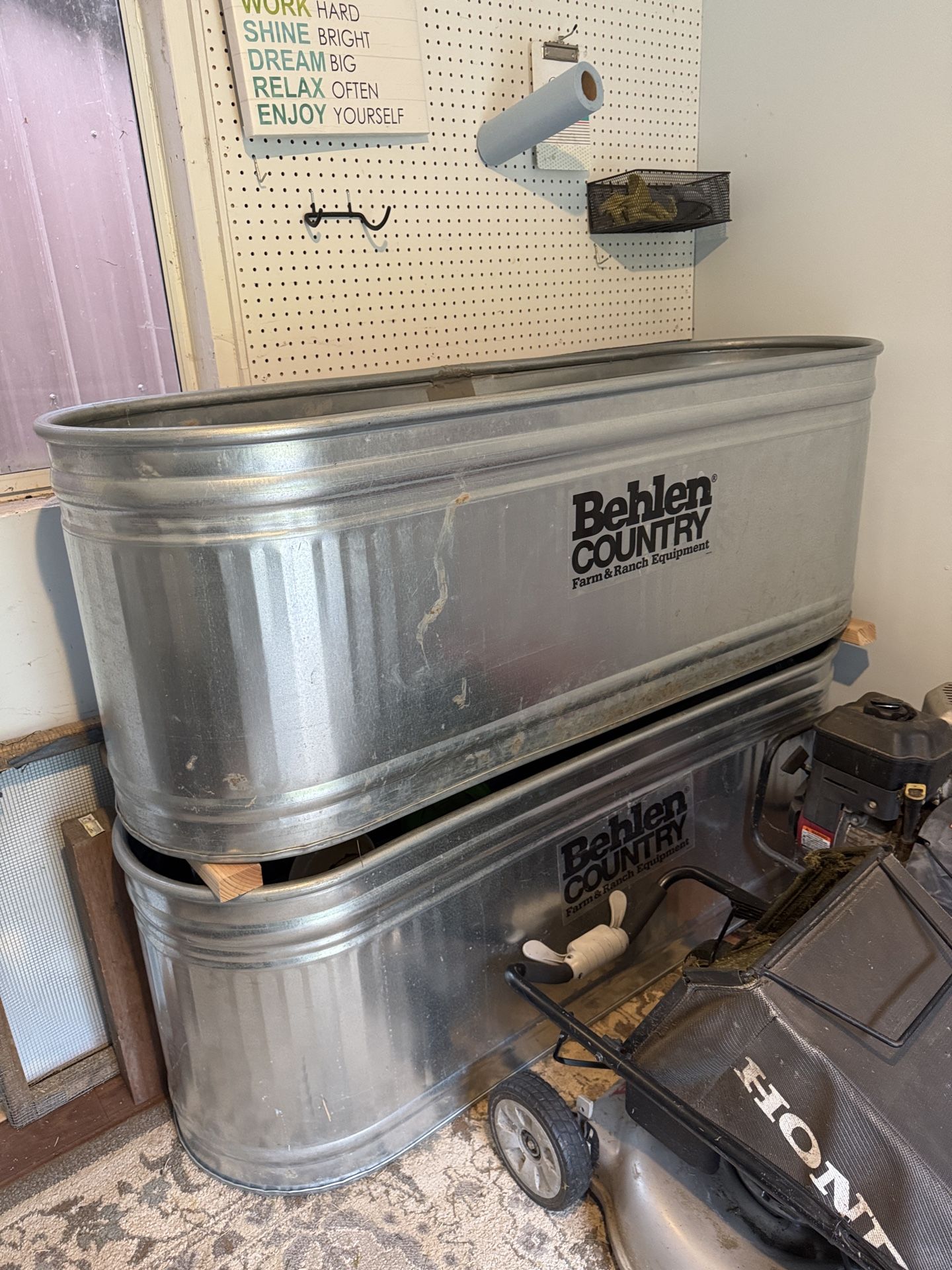 2 Stock Tank Water Trough