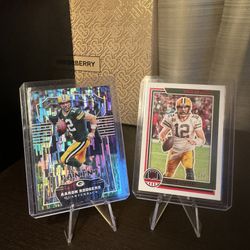 Aaron Rodgers Holo And Numbered Cards