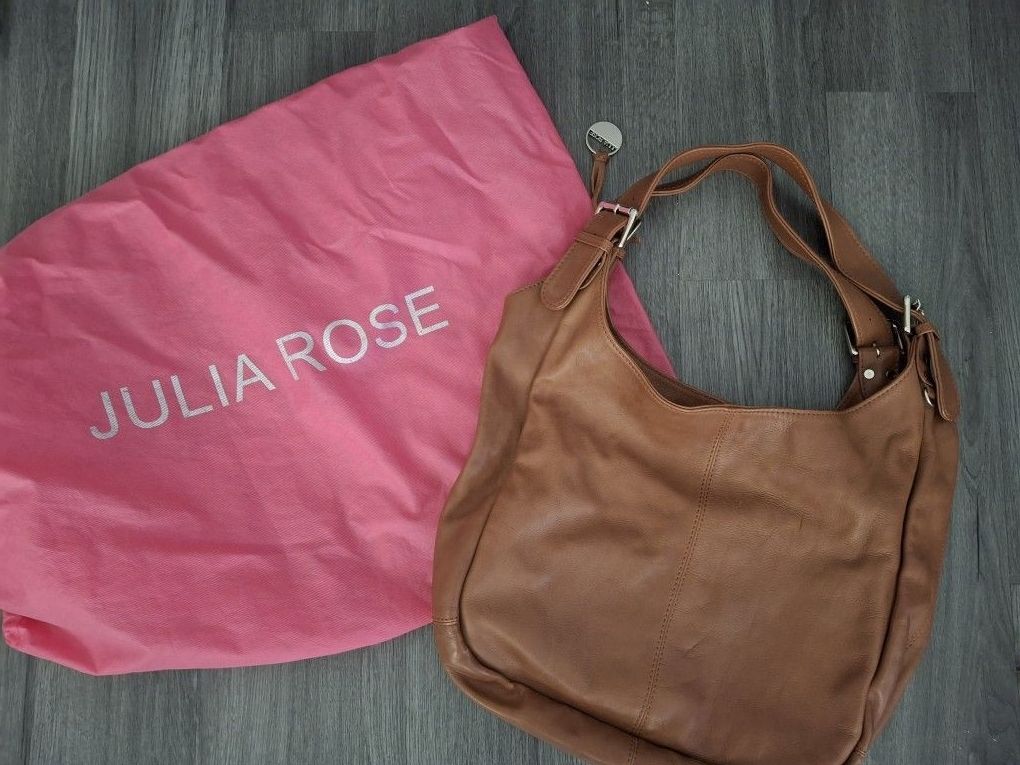 Julia Rose Leather Boho Handbag