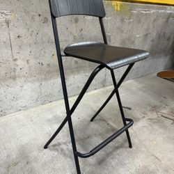 Black Folding Bar Stool